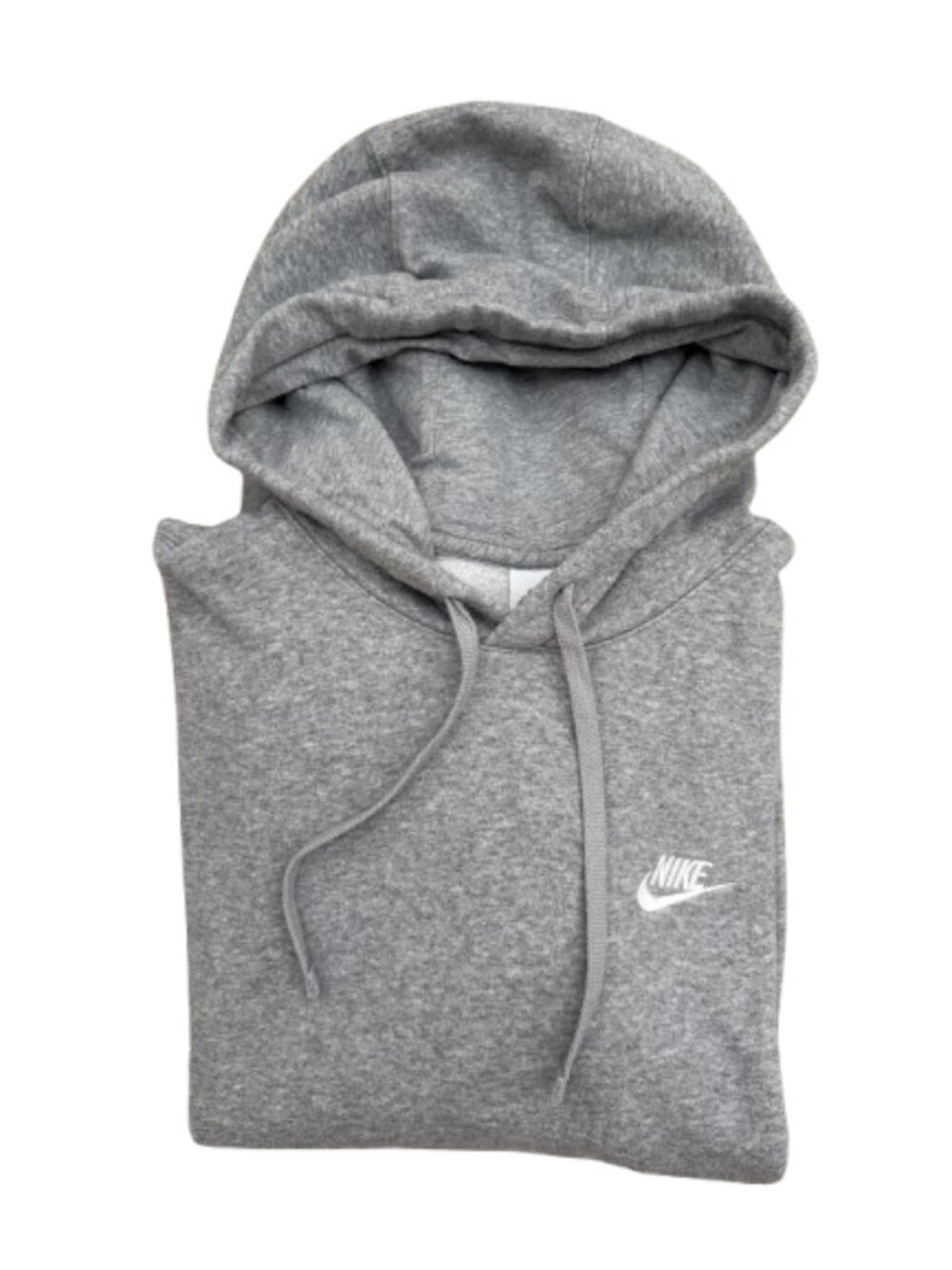 Nike Hoodie Mens Large Gray Pullover Embroidered Swoosh Sweatshirt Top